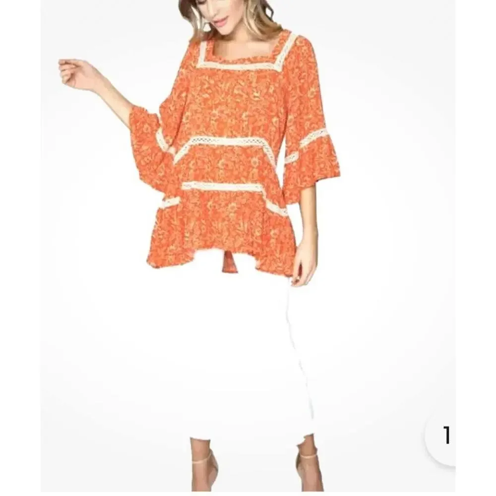 Sz S - Free People Talk About It Peasant‎ Shirt